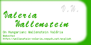 valeria wallenstein business card